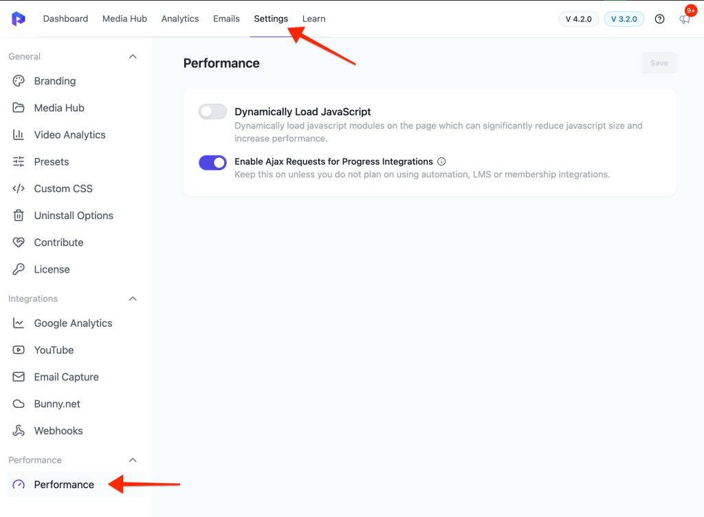 Performance Preferences Explained Performance Settings Tab