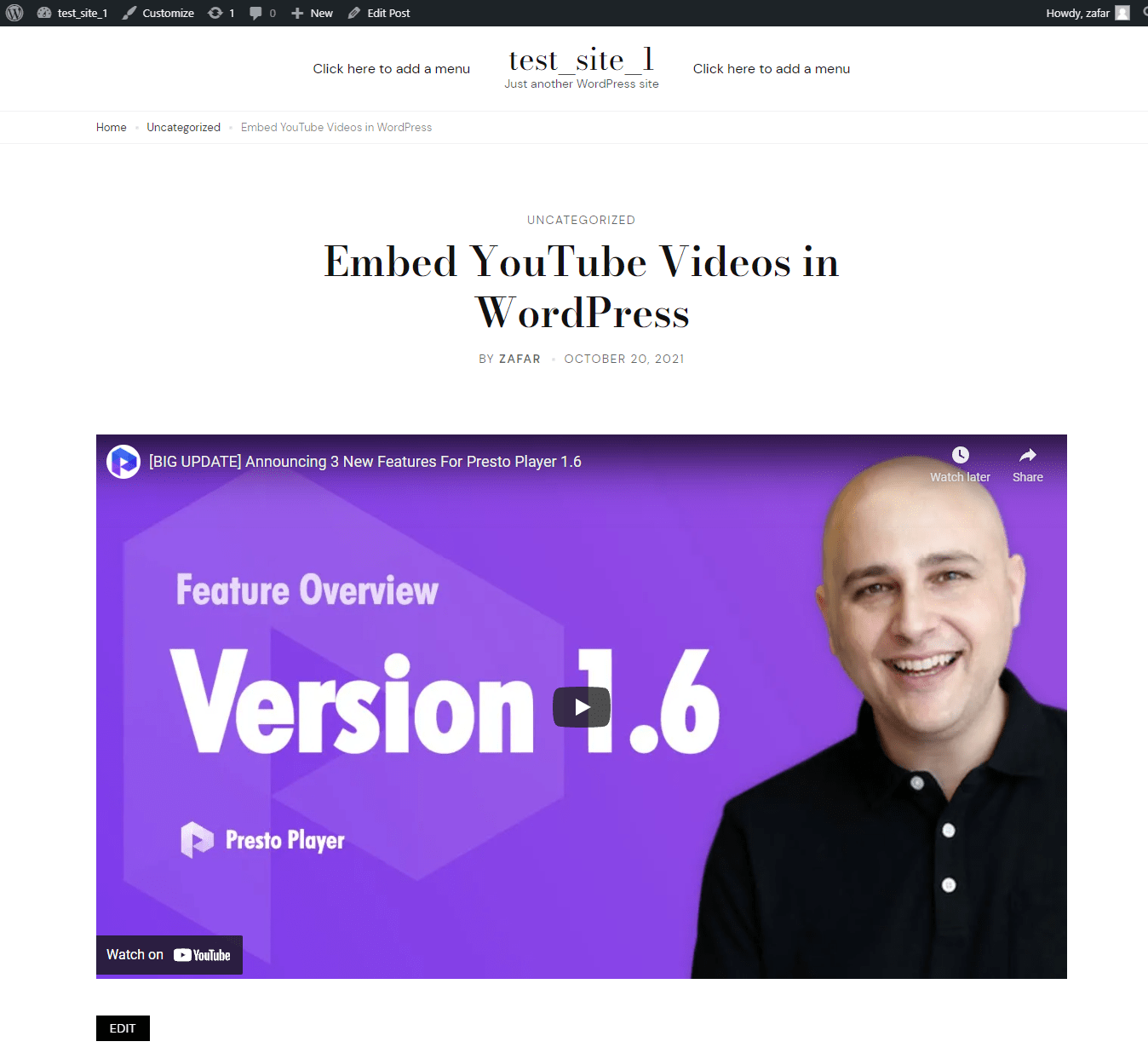 iframe embed video preview