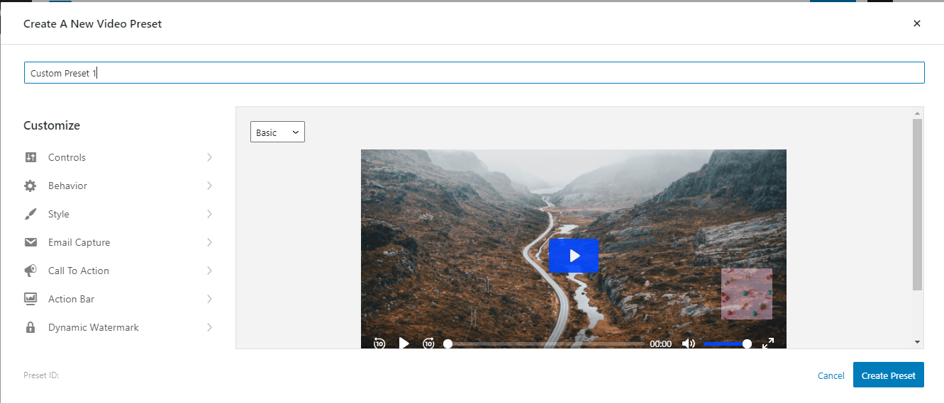 One can customize the video option with Presto Player Plugin