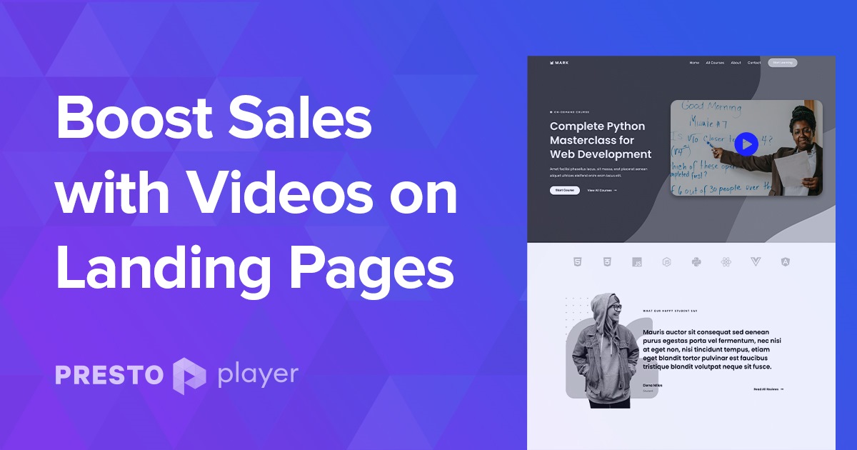 Feature Image of Boost sales on landing pages with video