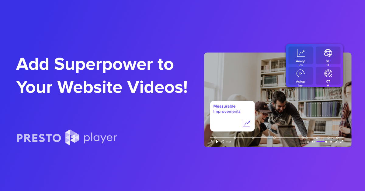 Presto Player - The Best Video Player Plugin for WordPress