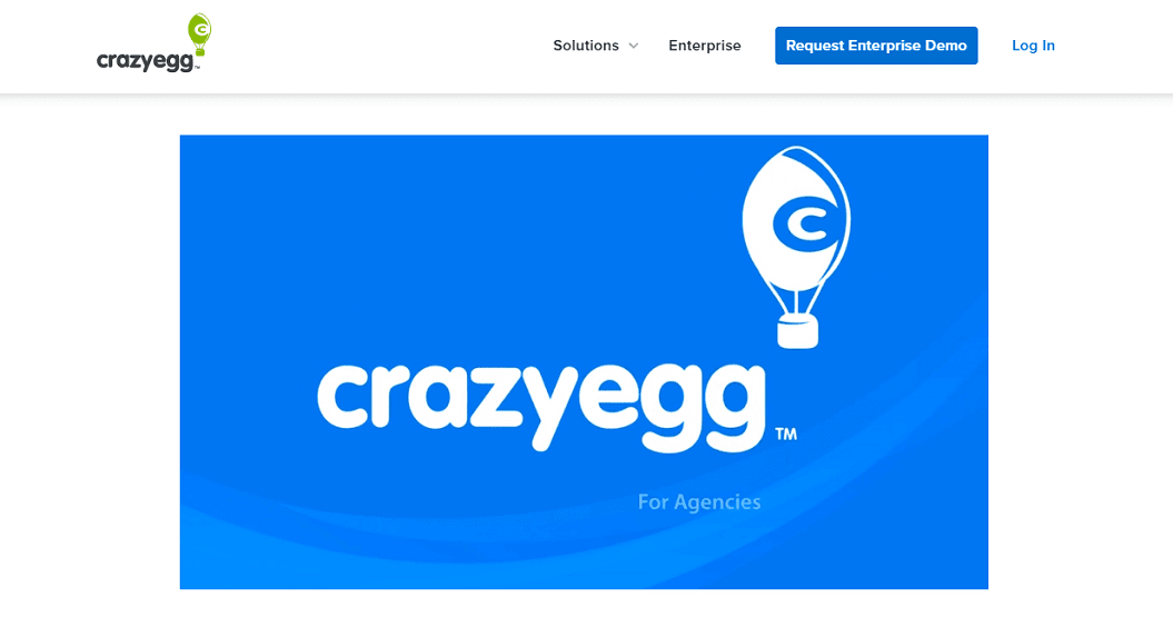 Crazyegg Agency page