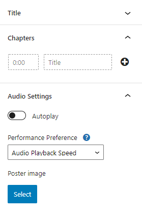 Chapter markup option in Presto Audio Player