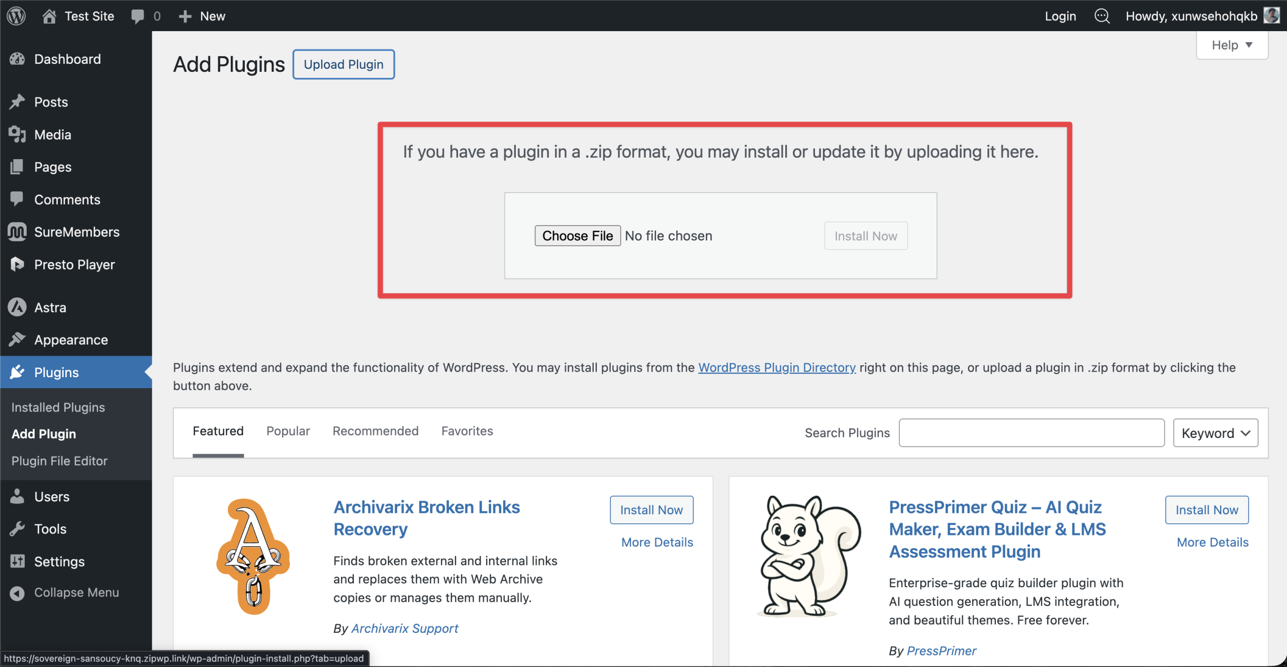 How To Install Presto Player Pro WordPress Upload Plugin
