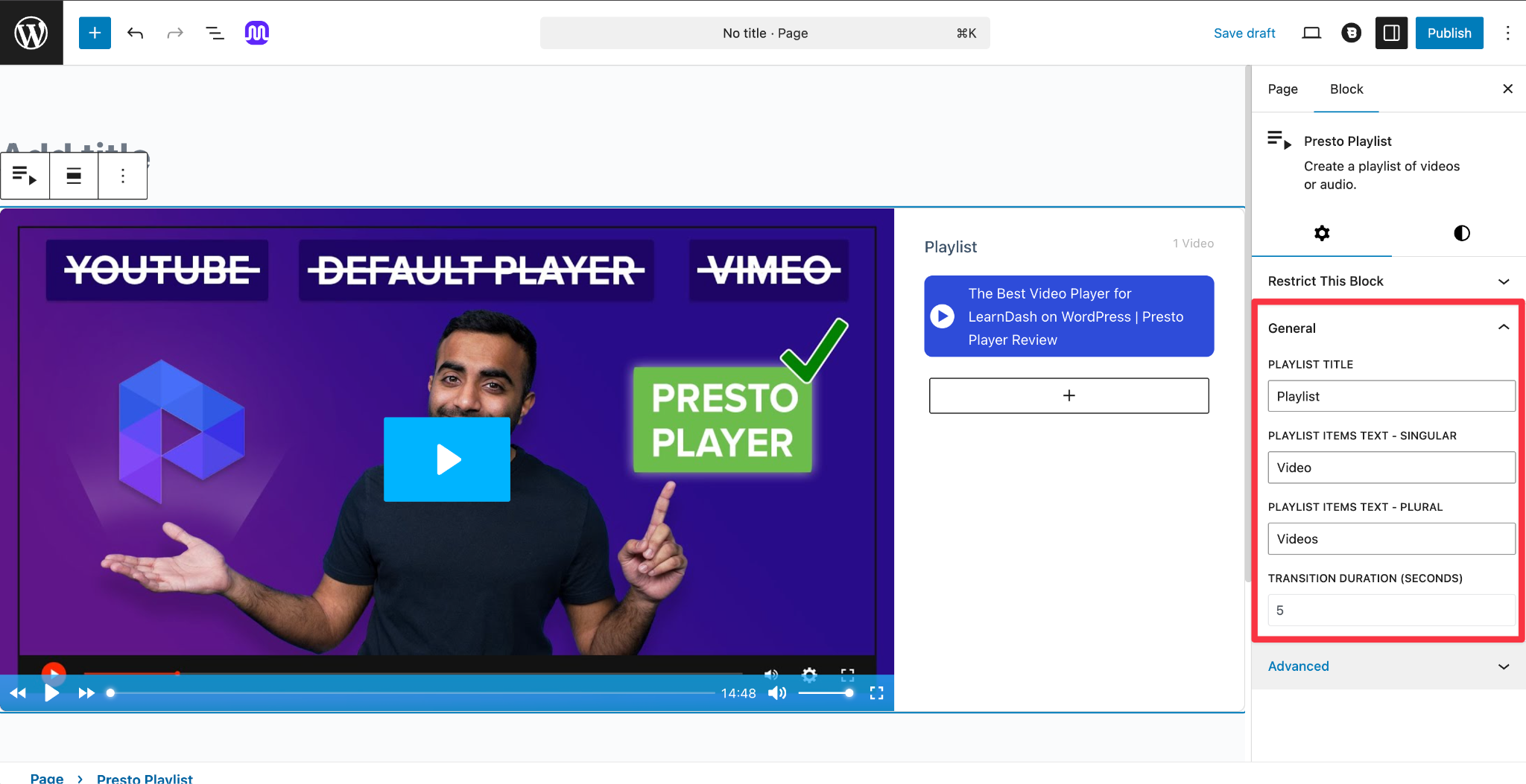 Playlist Customization Options
