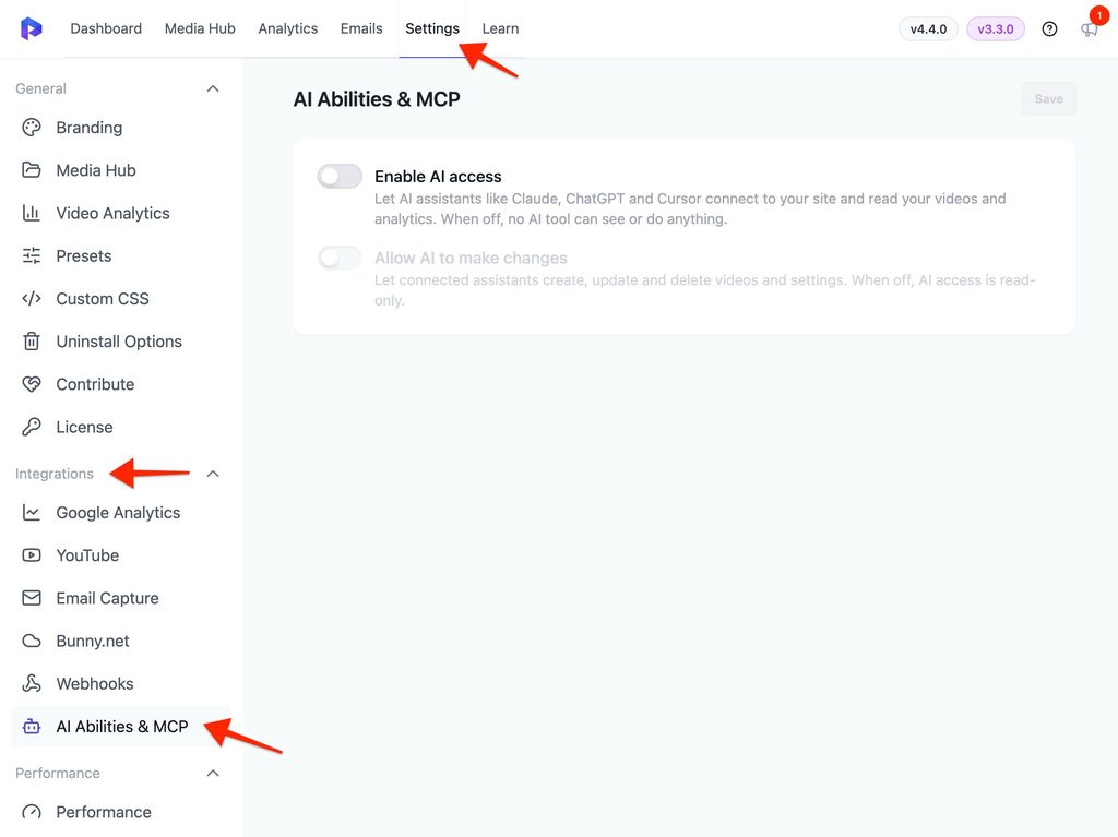 Presto Player AI Abilities Connect AI Clients to Your Video Library Locate AI Abilities and MCP for Presto Player